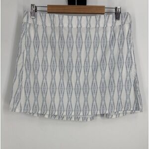 Ripskirt Womens Mini Skirt L Blue Diamond Print Stretch Golf Resort Athleisure‎